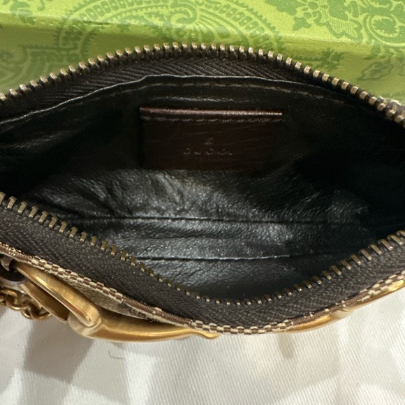 Tom Ford x Gucci Brown 'GG' Horsebit Micro Mini Chain Bag - Picture 13 of 16